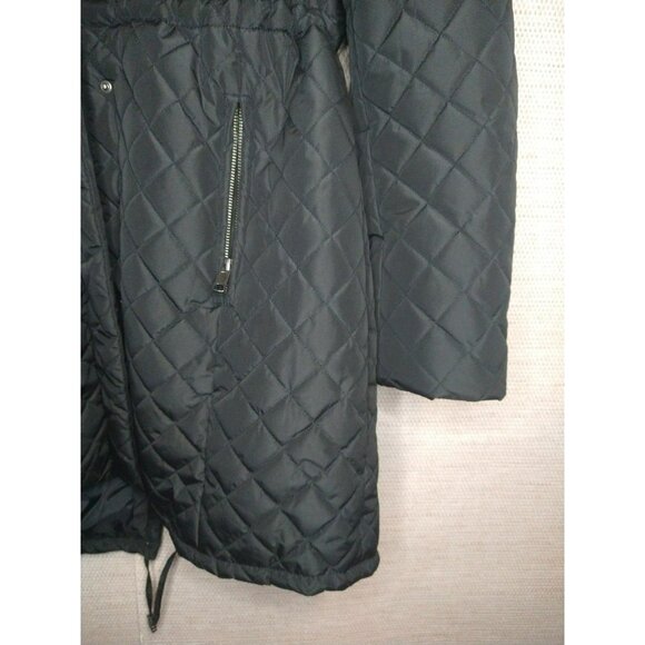 BGSD Mid Length Black Winter Ladies Jacket Size XL, adjustable waist - Picture 2 of 11
